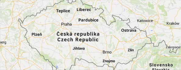 Mapa prodejen IDEA nábytek v České republice