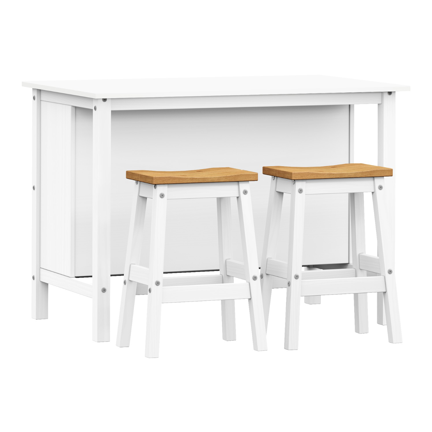 Kuchyňský ostrůvek CORONA 2 bílý vosk