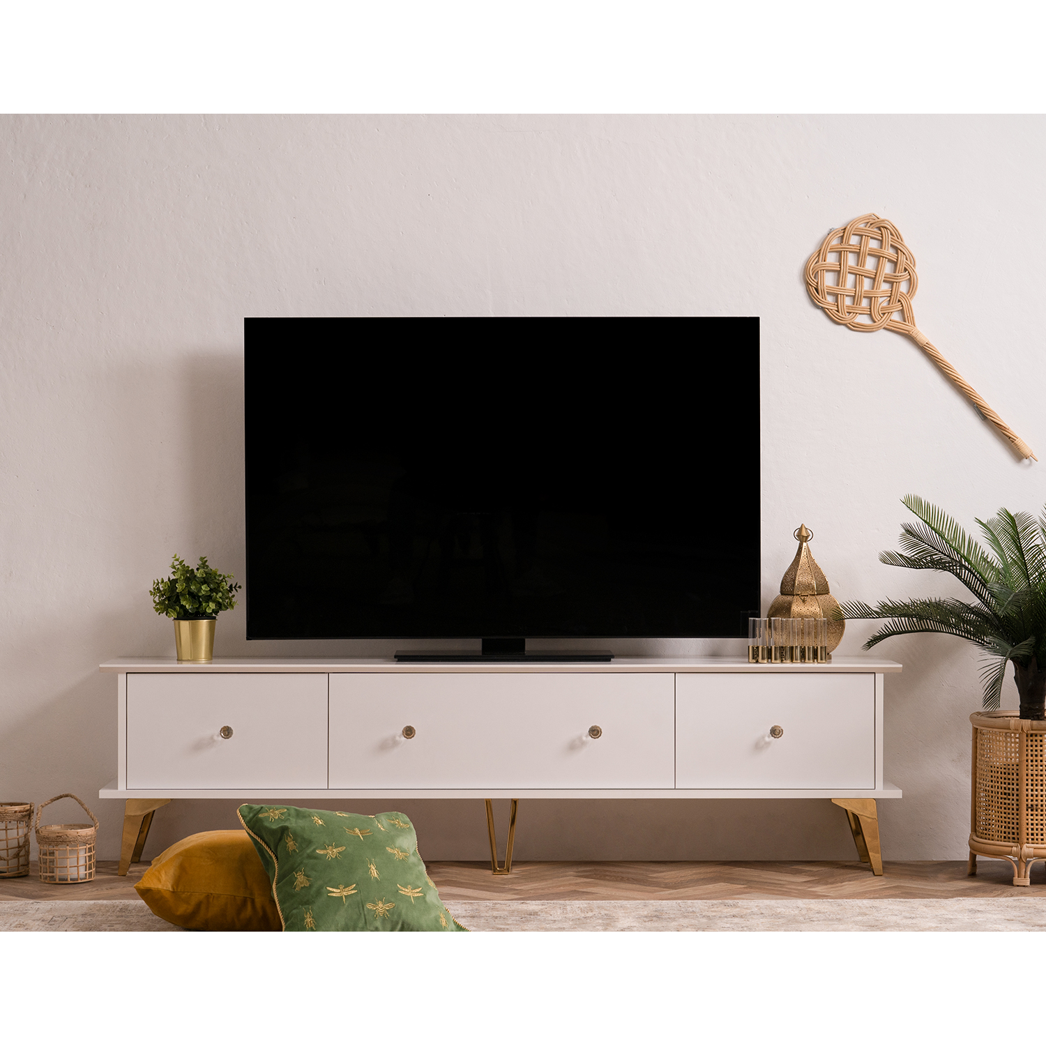 TV stolek ISTANBUL 56A bílý