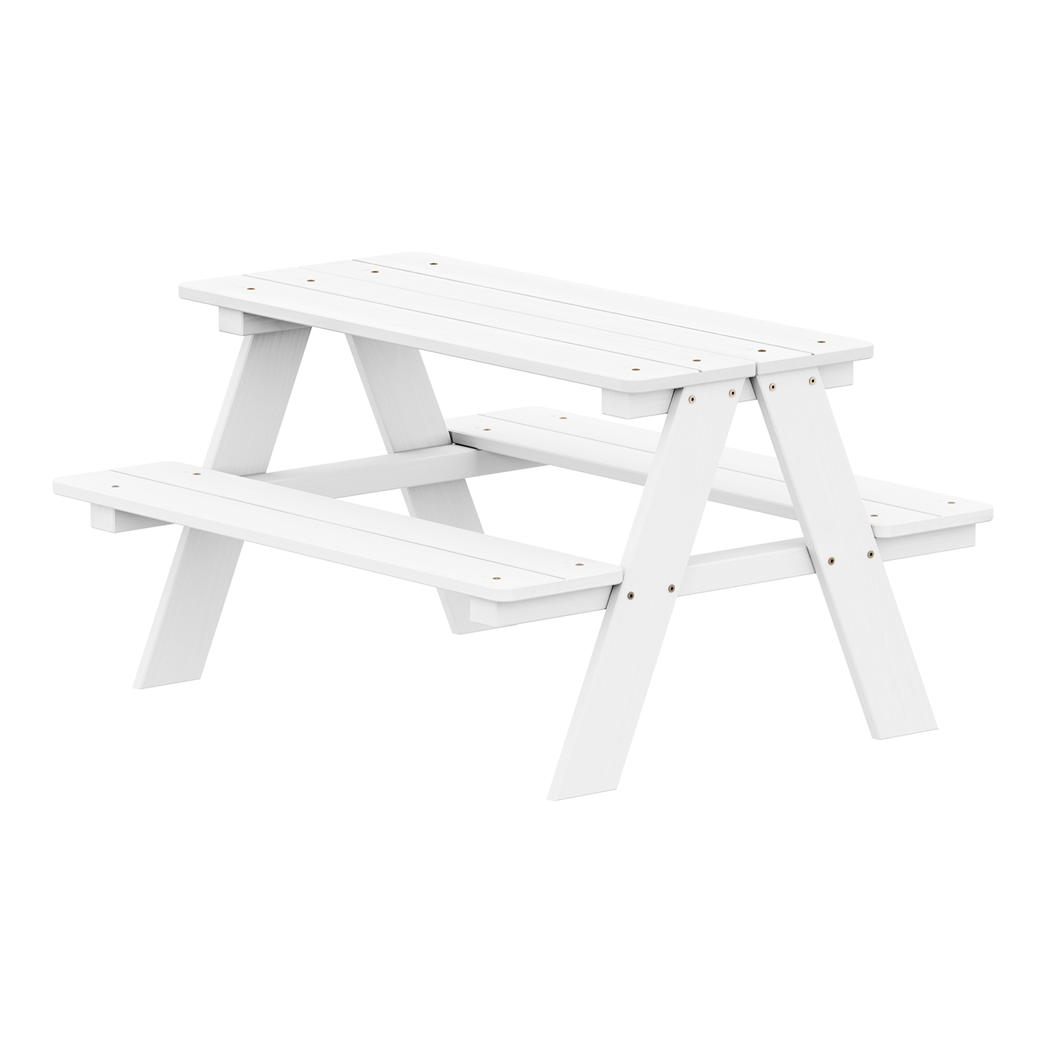 Dětský piknikový stůl bílý lak