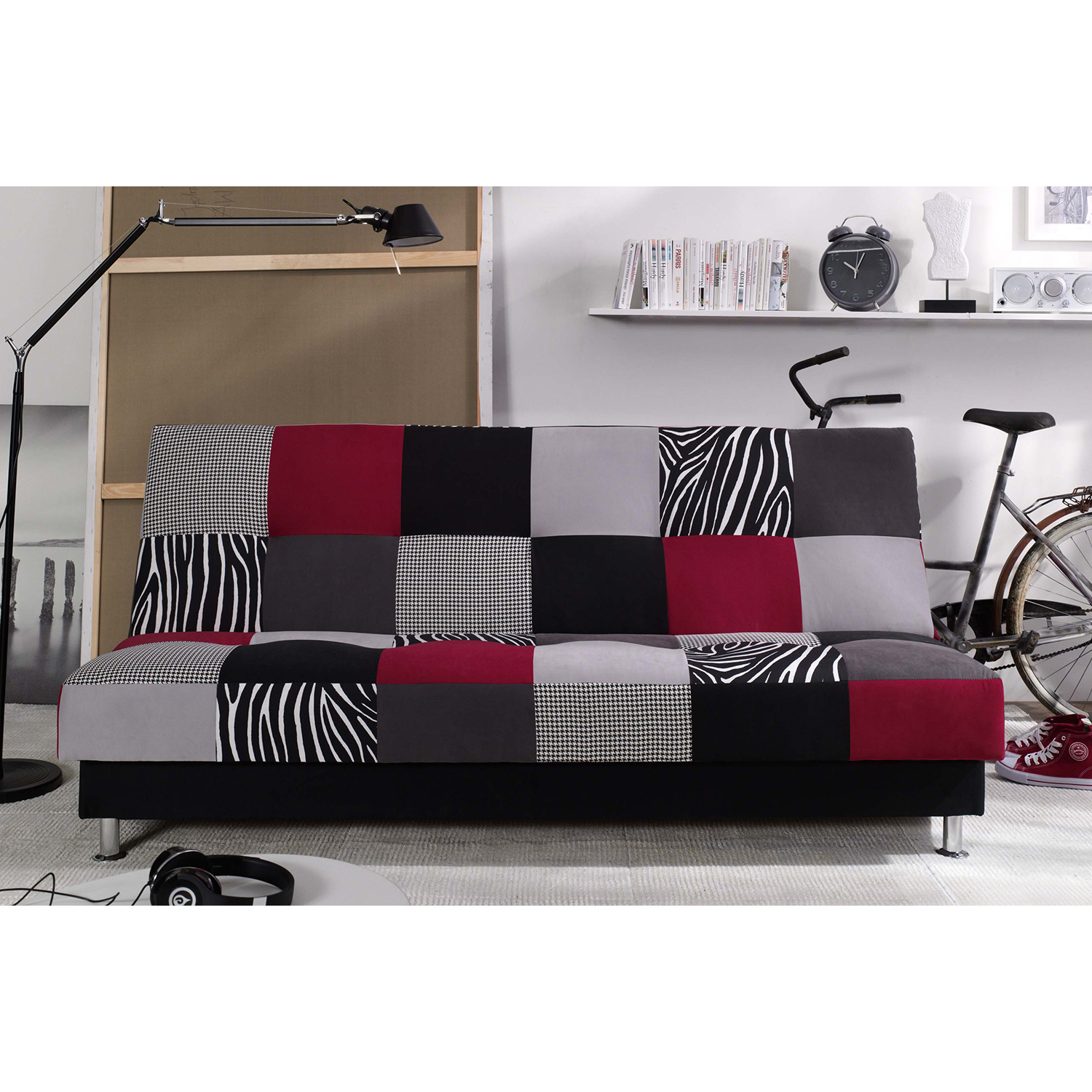 Pohovka ZEBRA vínová