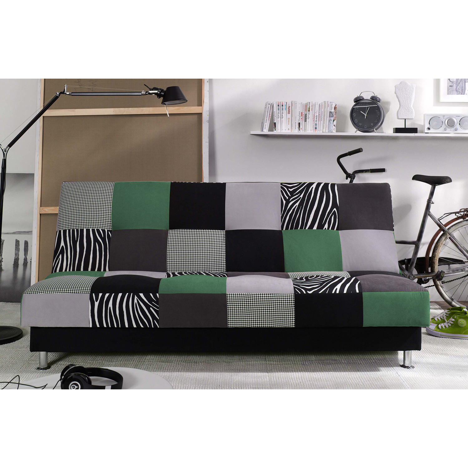 Pohovka ZEBRA světle zelená