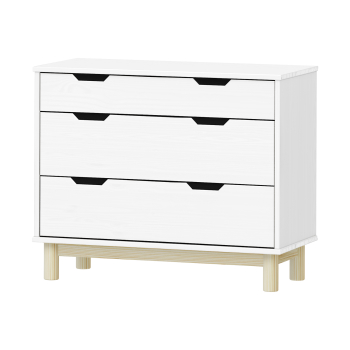 Komoda 2+1 zásuvky BONITO 2 bílý lak