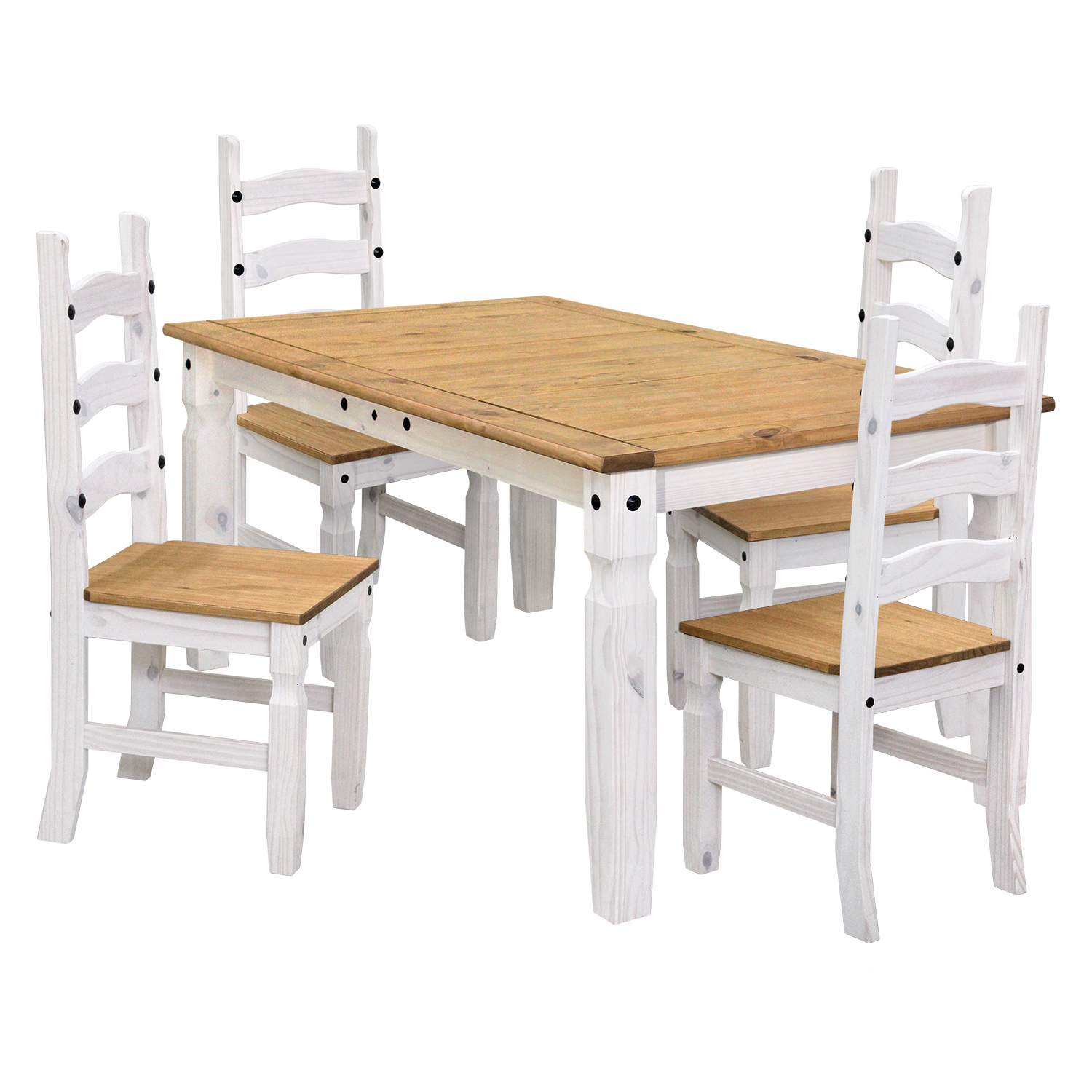 Jedálenský stôl 8848 + 4 stoličky CAROLINO