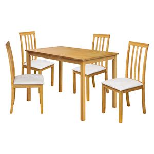Stůl + 4 židle MALAGA lak javor