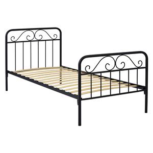 Kovová postel LEON 120x200 černá