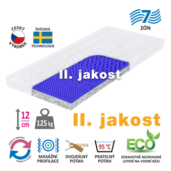 Matrace s potahem IDEA REKO 90x200x12 II. jakost - ušpiněná